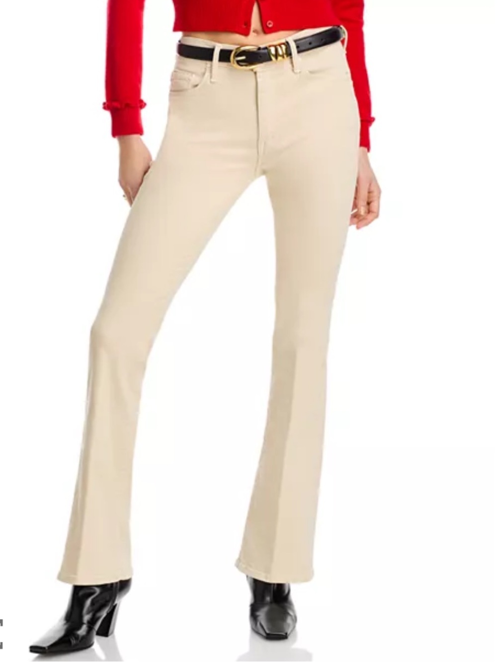 MOTHER The Weekender Sneak Flare Jeans in Play Date